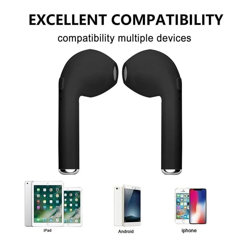 I7S TWS Twins True Wireless Earbuds Mini Bluetooth Headset Bass Earphone with Charging Box auriculares blutooth fone de ouvido
