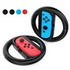 ABS Ручка для игрового руля, держатель для джойстика, управление колесами для Nintendo doswitch NS, левый и правый Joycon, 2 шт - Цвет: Black