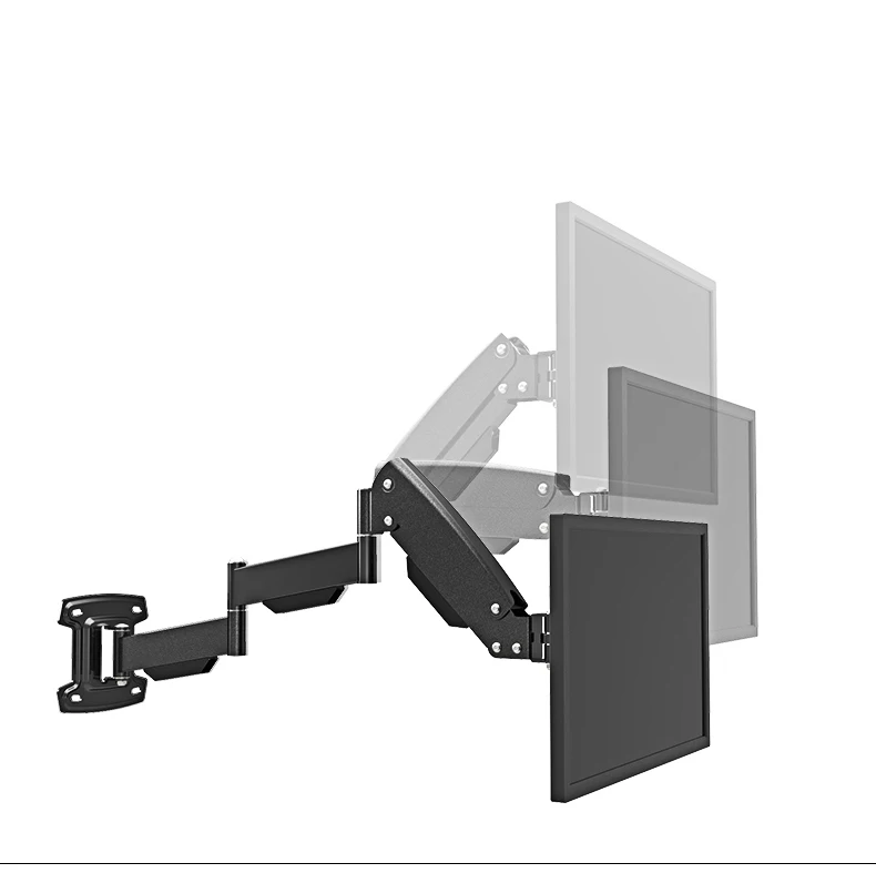 BL-LG312A ультра-длинная газовая пружинная рукоятка 1"-27" держатель для монитора полное движение lcd tv Крепление загрузка 1,5-7 кг VESA 75/100 мм