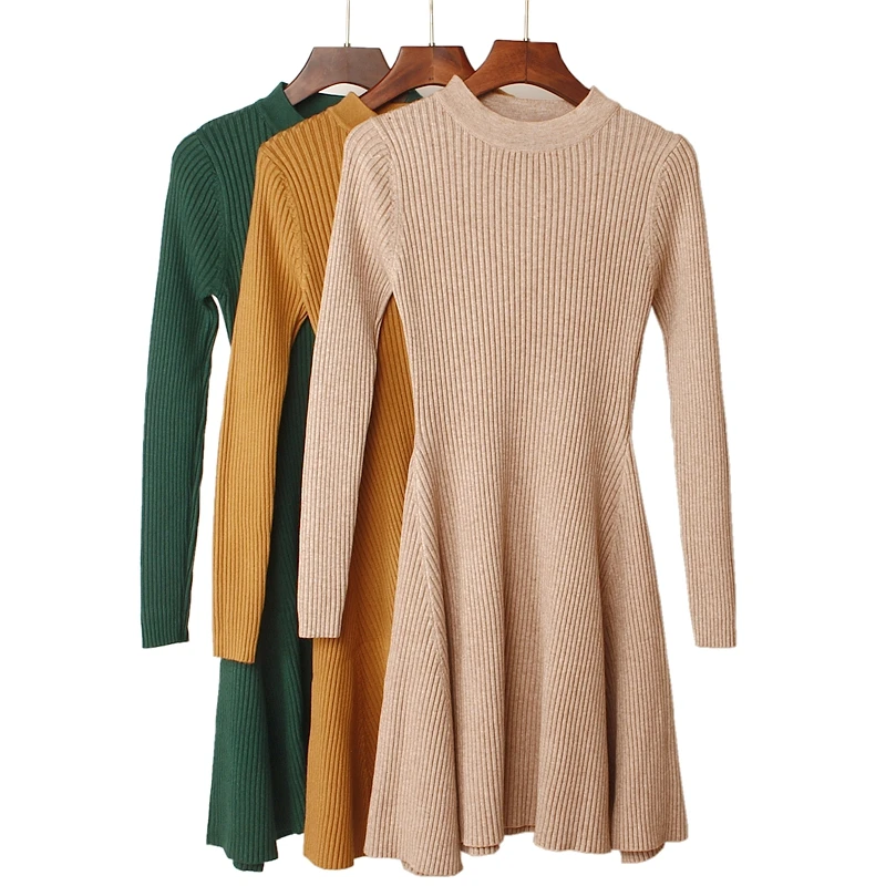 

Fall Pullover Sweater Women Winter Ribbed Knitted Tops Ladies Knitwear 2019 O Neck Christmas Sweaters Long Pull Femme Hiver