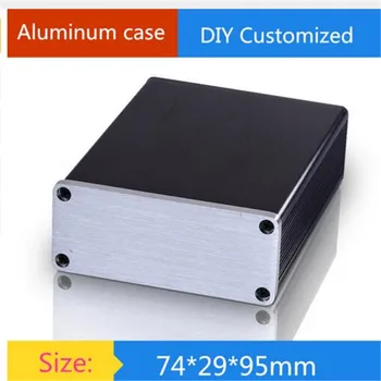 

Mini aluminum amplifier chassis/ Instruments Chassis /AMP Amplifier shell /AMP Enclosure / case / DIY box ( 74*29*95 mm)