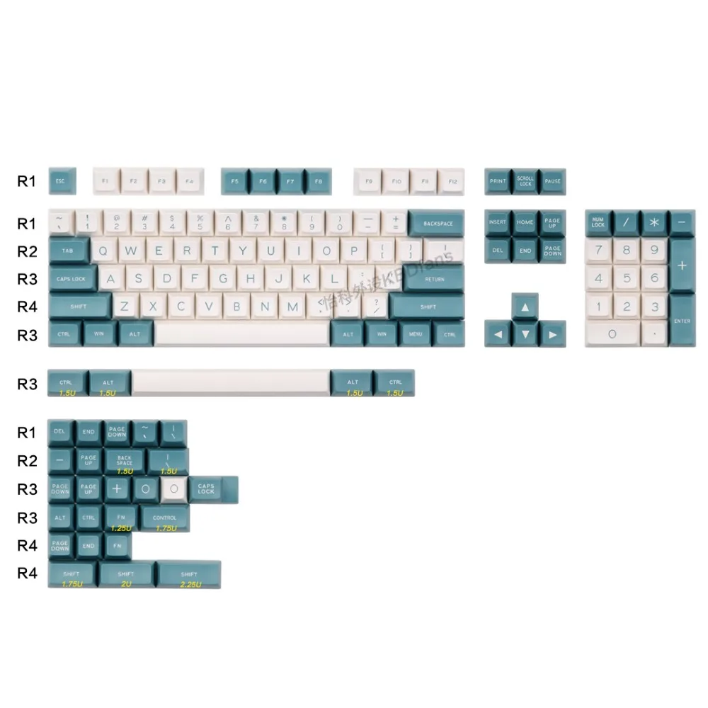 

[BFCM]MAXKEY GREEN&WHITE SA PROFILE KEYCAPS SET 134KEYS