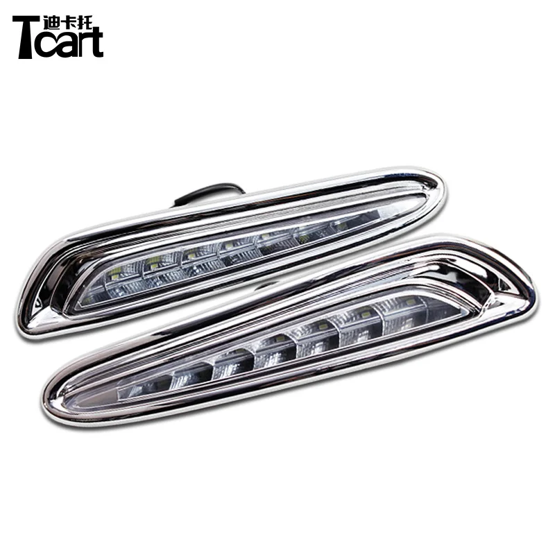 Tcart 2 шт. DRL для Mazda 3 Mazda3 2010 2011 2012 2013 дневные ходовые огни противотуманная фара 12 в
