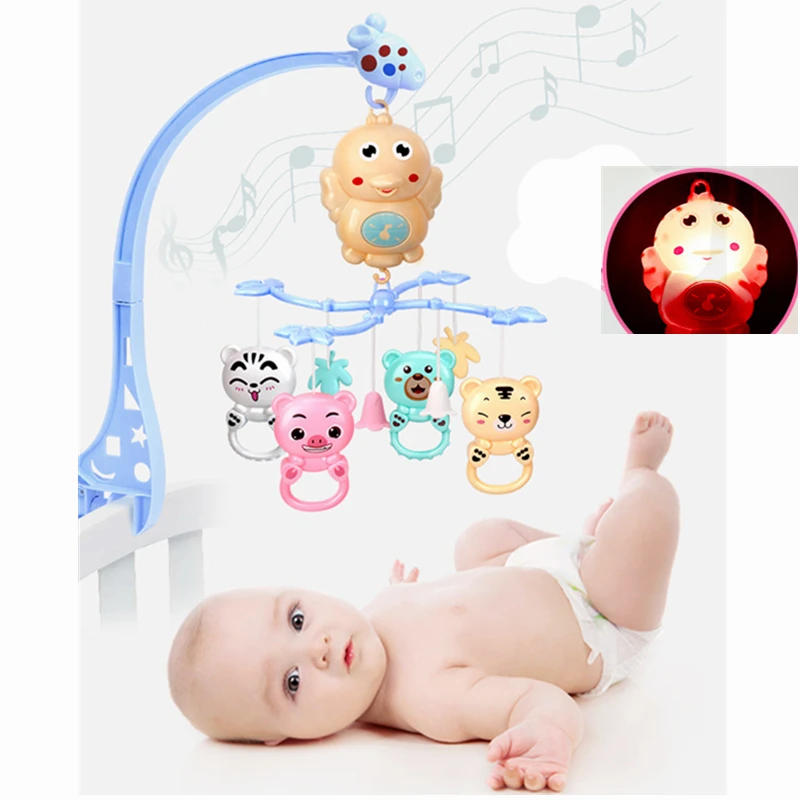 Для новорожденных Детские игрушки погремушка для кроватки колокол для детей возраста от 0 до 12 месяцев детская кроватка мобильные, музыкальные Bed bell мультфильм раннего обучения с Прорезыватель для зубов детские игрушки