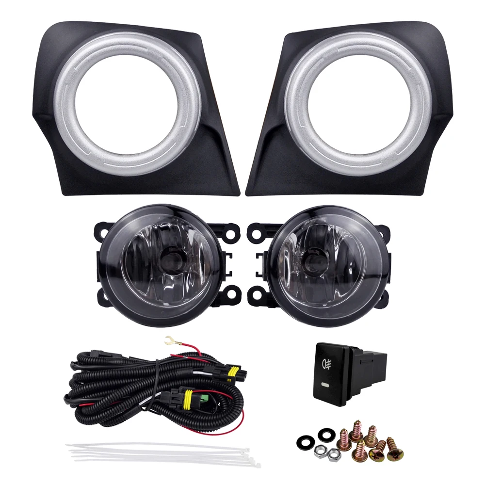 

Halogen Light Source Plating Cover Replacement for Mitsubishi Triton L200 2015 ABS 4300K Yellow 12V 55W Car Fog Lamp Headlight