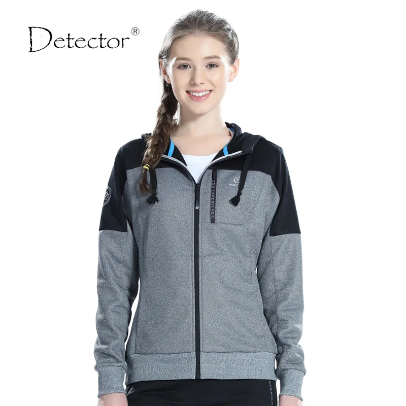 

Detector Windproof Warm Jacket Women's Hooded Hoodies Women's Sweatshirt Light Polar Fleece Tracksuit Female Coat