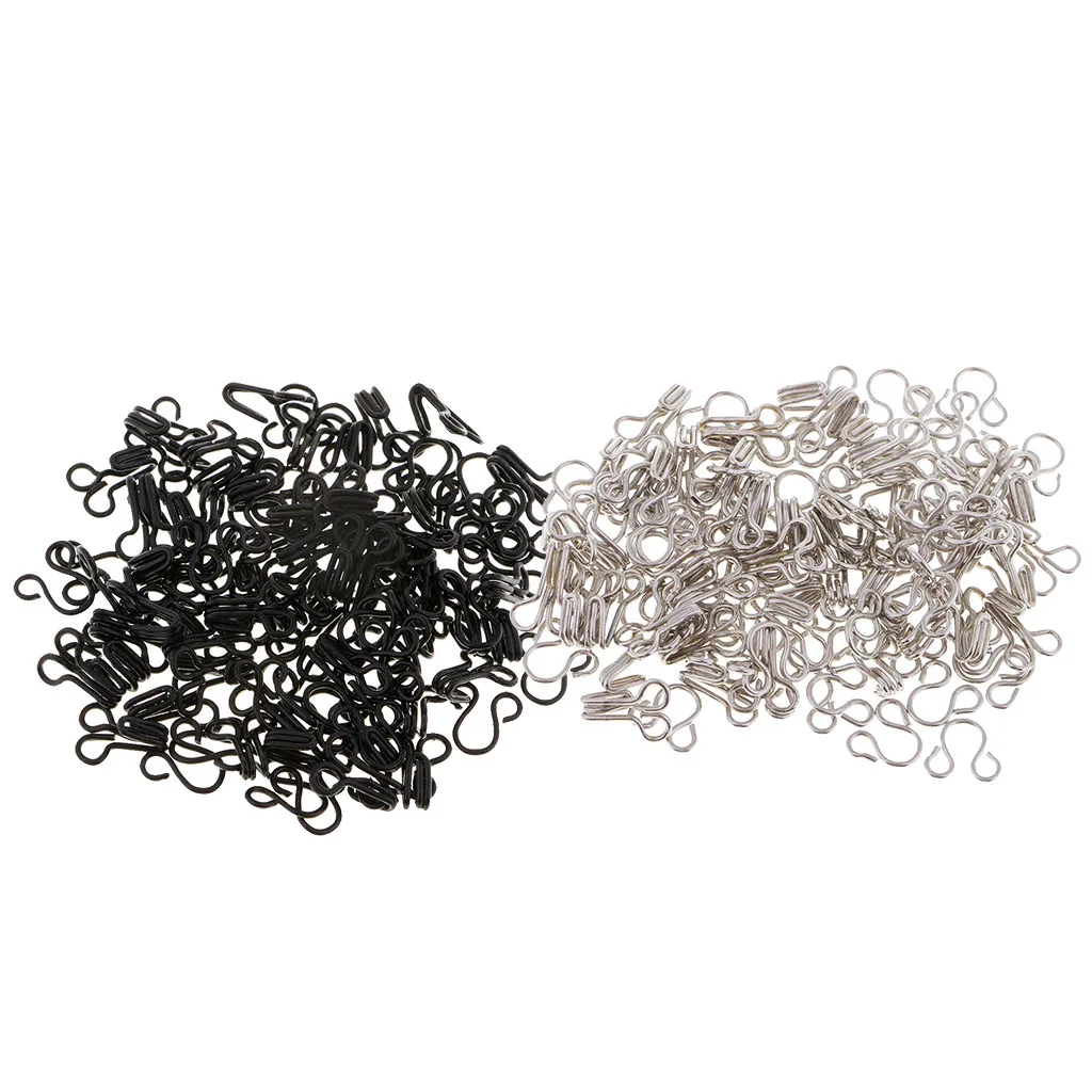 50 Set Hooks and Eyes Closure for Clothing, Pants, Dress, Bra Making Sewing Accessories
