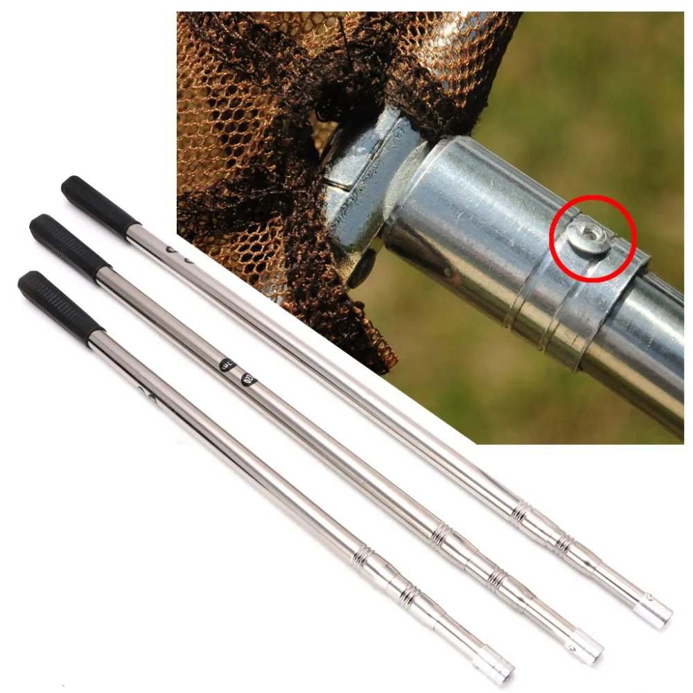 

1.5/1.7/1.9m Head Prong Harpoon Spear Rod Fish Dip Net Telescopic Bar Pole