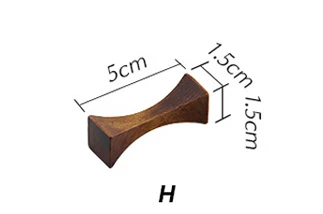 Деревянная палочка для еды держатель Чоп палочки Отдых Китайский Корейский Япония креативная Деревянная Полка Лоток палочки для еды подставка для ухода Держатели 1 шт - Цвет: H