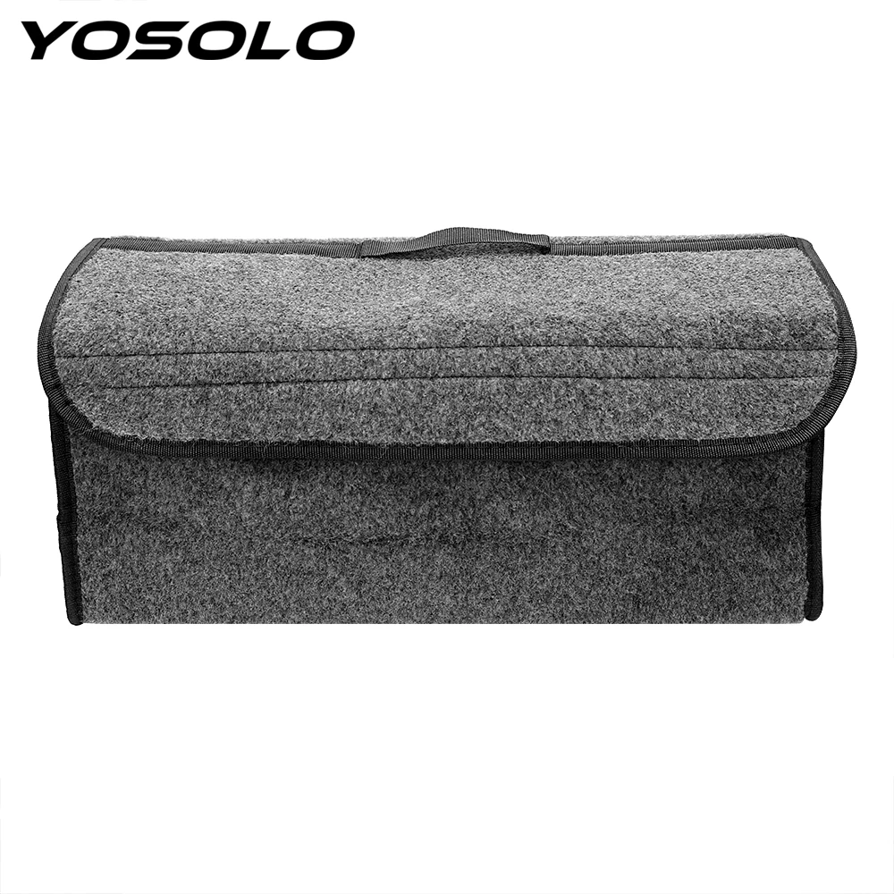 YOSOLO Trunk Storage Bag Stowing Tidying Universal Car Back Seat Organizer Auto Interior Accessories Carpet Folding Backseat Bag