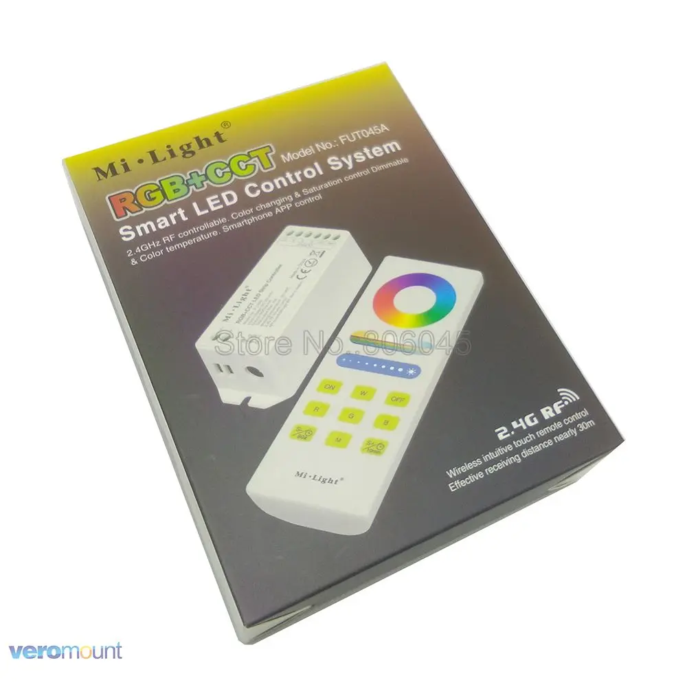 FUT045A DC12V 24V 15A Mi. Светильник RGB + CCT светодиодный контроллер с 2 4G беспроводной