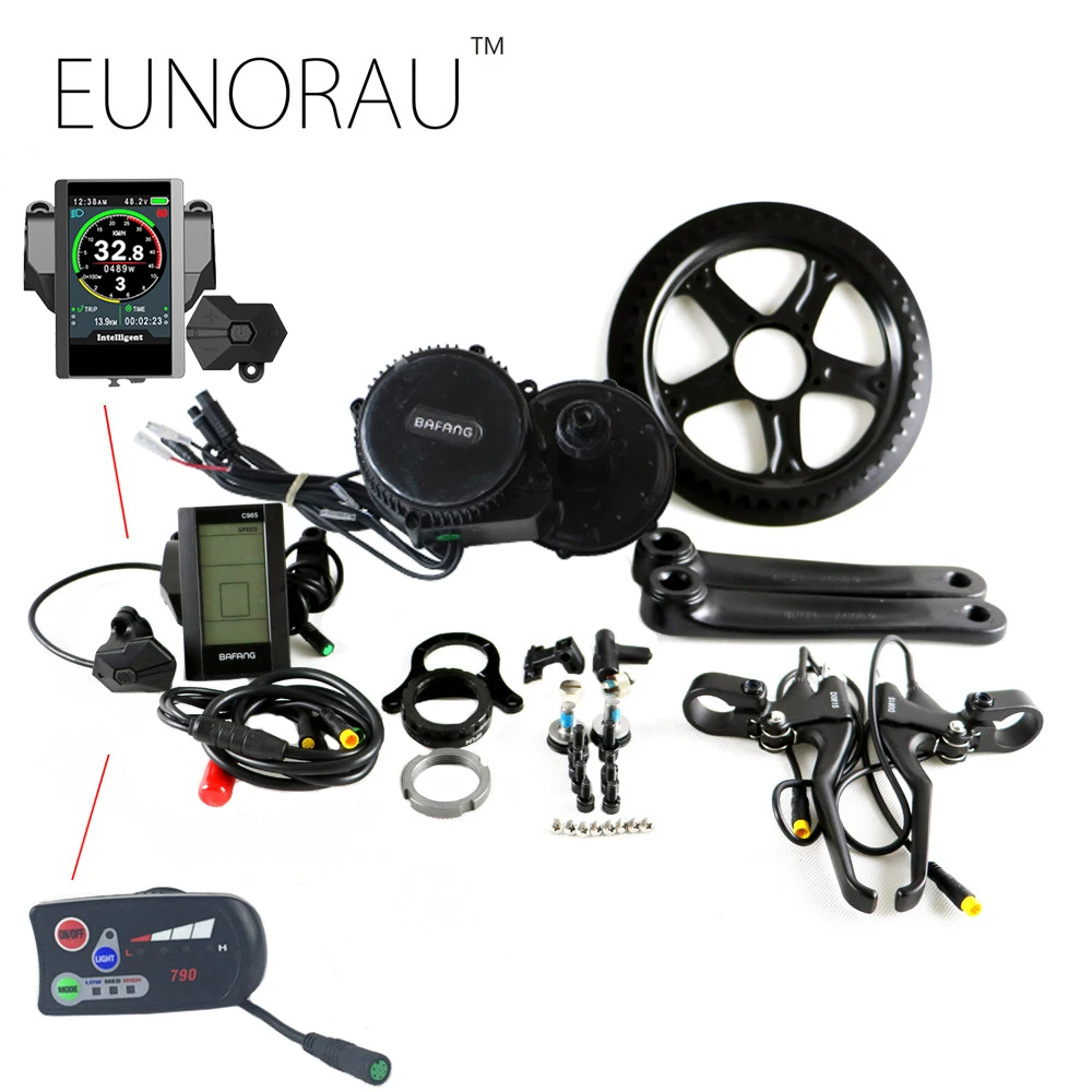 Cheap E BIKE BAFANG 48V 500W Motor Bicicleta Electric Bicycle ebike Conversion Kit can be used for 20" 24" 26" 700C 28" 29" Wheel 1