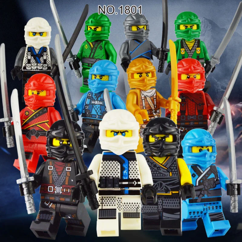 

4pcs Ninja Motorcycle Building blocks bricks Kai Jay Zane Nya Lloyd With Weapons Action Compatible going NinjagoED toys jm150
