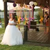 25 M x 29 CM Sheer Organza rollo de tela DIY boda fiesta silla Sash moños camino de mesa Swag decoración caliente venta ► Foto 3/6