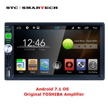 SMARTECH 2 Din Android 7.1 Car Radio GPS Navigation System Car MP4 MP5 Player 7 inch HD screen Quad Core 1GB RAM 16GB ROM