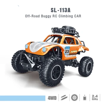 

2018 Manufacturers direct 1:14 four-drive power electric cute beetles climbing remote control car children's gifts