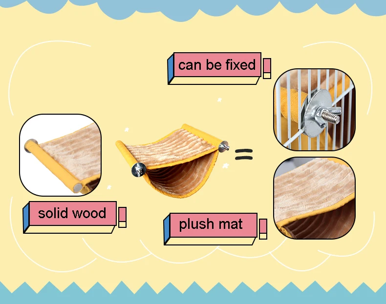 2 цвета Подвеска для хомяка дом клетка спальное гнездо клетка качели Pet сахар планер гамак маленьких животных питания