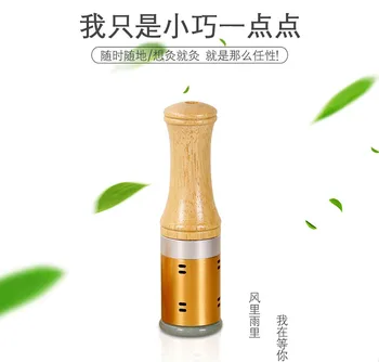 

Massager Jade Stick Scrollable Warm Moxibustion Moxa Wood Handle Cold In Uterus Face Eye Massage Body Therapy Care Tool Health