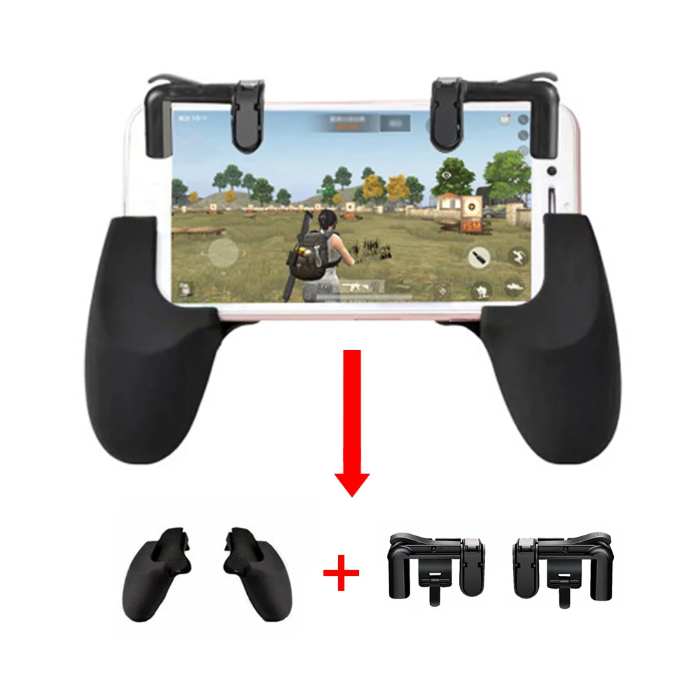  PUBG Mobile Game Gamepad Phone Trigger Fire Button Sensitive Shoot Aim Keys L1 R1 Shooter Joystick 