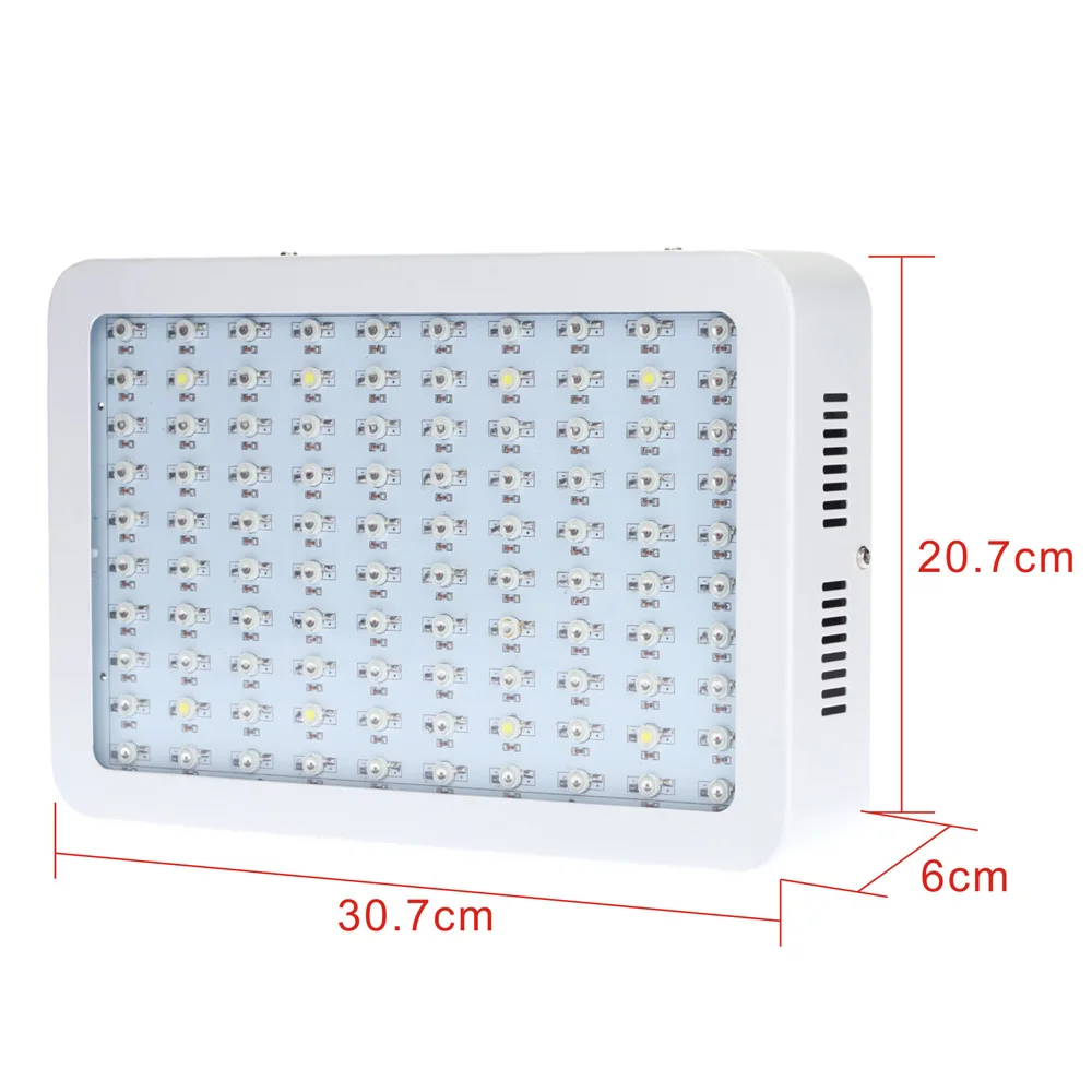 

100 LEDs 300W LED Grow Light Full Spectrum for Indoor Greenhouse Horticulture Plant Growing Hydroponic Flower Herb Planting