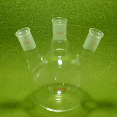 Flat Bottom Flask 1000ML 3 Neck 24/40 Three lab | Канцтовары для офиса и дома