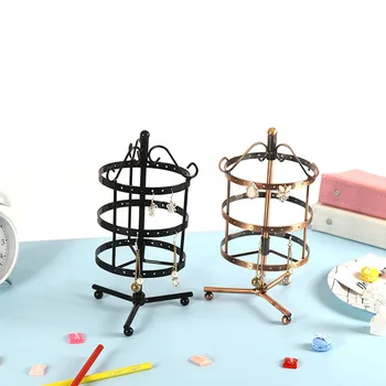 

2019 Rushed New Restore Ancient Ways, Wrought Iron Earrings Stand Many Rotating Accessories Display European Jewelry Wholesale