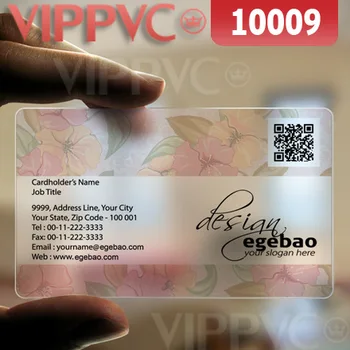 

10009 business cards templates - matte faces transparent card thin 0.36mm