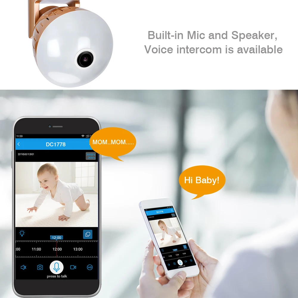 2.0MP Bulb Wifi Panoramic 360 Degree Camera Wireless Light Bulb Fisheye Camera Cctv Smart Home 3D V - 32897679056  2.0MP Bulb Wifi Panoramic 360 Degree Camera Wireless Light Bulb Fisheye Camera Cctv Smart Home 3D V - 32897679056