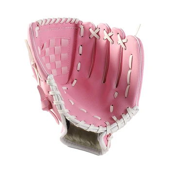 

Thicken Infield Pitcher Baseball Gloves Softball Gloves Children Man Women Adolescents Full Adult Sports Glove(Pink)