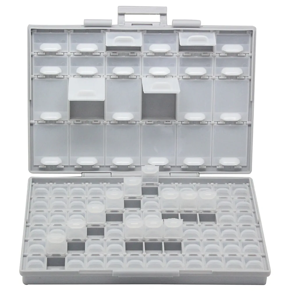 Aidetek BOXALL96 96 lids enclosure SMD SMT parts Organizer Surface Mount Box Lab