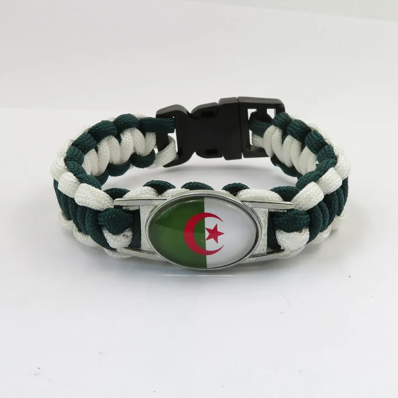 

infinity love algeria bracelet algeria country bracelet fashion man and woman rope bangle algeria flag