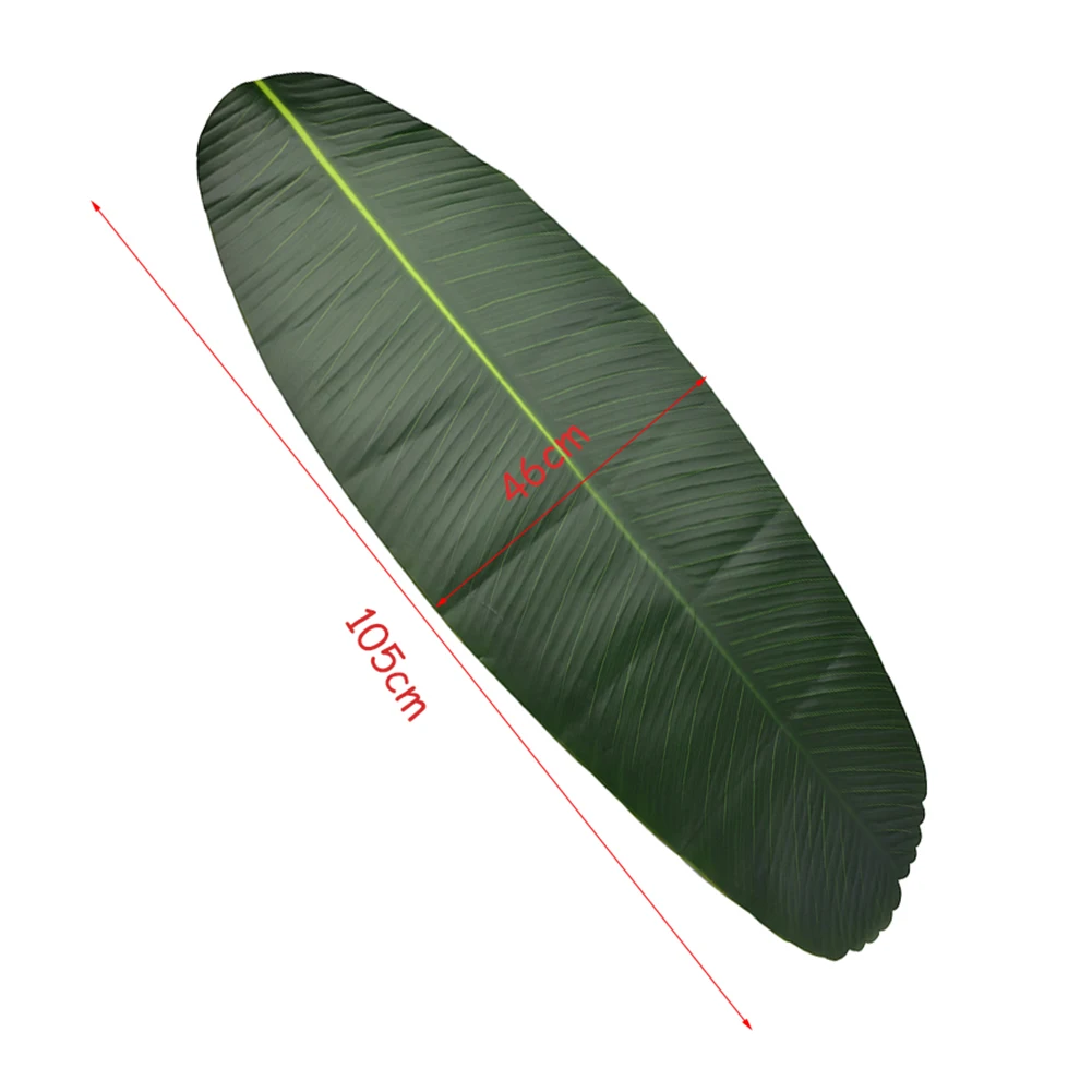 الاصطناعي الموز يترك الجدول حصيرة تحديد الموقع مصنع محاكاة ل طاولة طعام لوح مانع للانزلاق هاواي الزفاف حزب ديكور المنزل