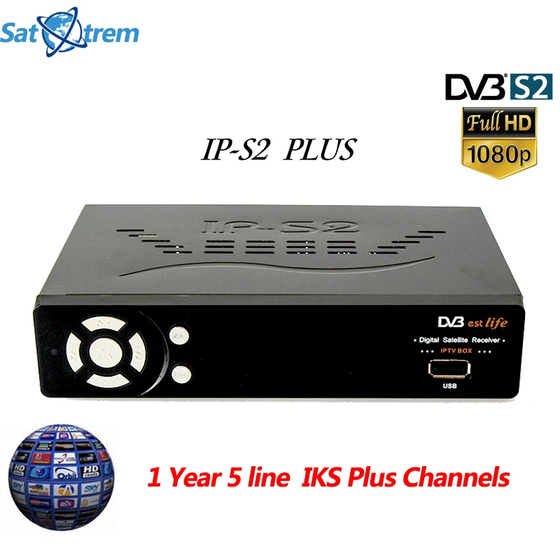 Original IPS2 Plus Satellite Receiver Full 1080P DVB S2 HD Support C