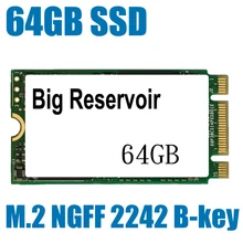 64 Гб SSD M.2 2242 NGFF тонкий 22x42 мм B-KEY 64G твердотельный диск