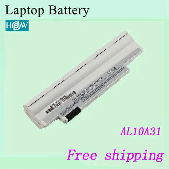 Новая замена для Acer D260 D255 AOD255 D257 аккумулятор AL10A31 белый Аккумулятор ноутбука |
