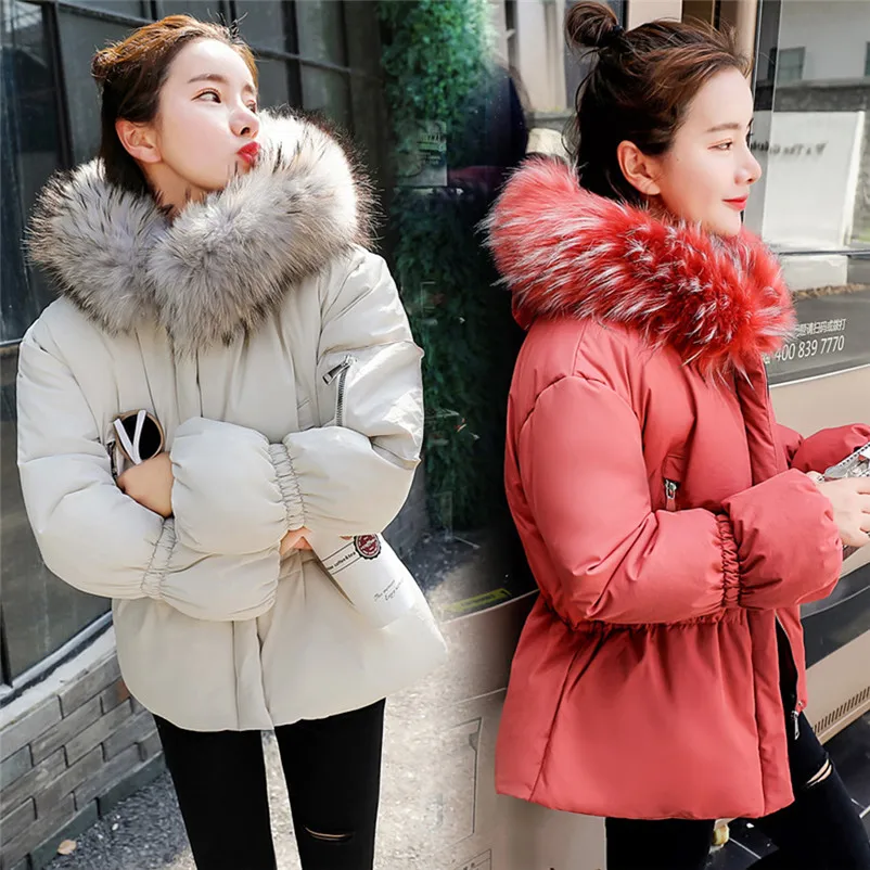 Fashion coats and jackets women winter ladies coats Winter Coat Faux Fur Hooded Thick Warm Slim Jacket Short Overcoat O15#N (13)