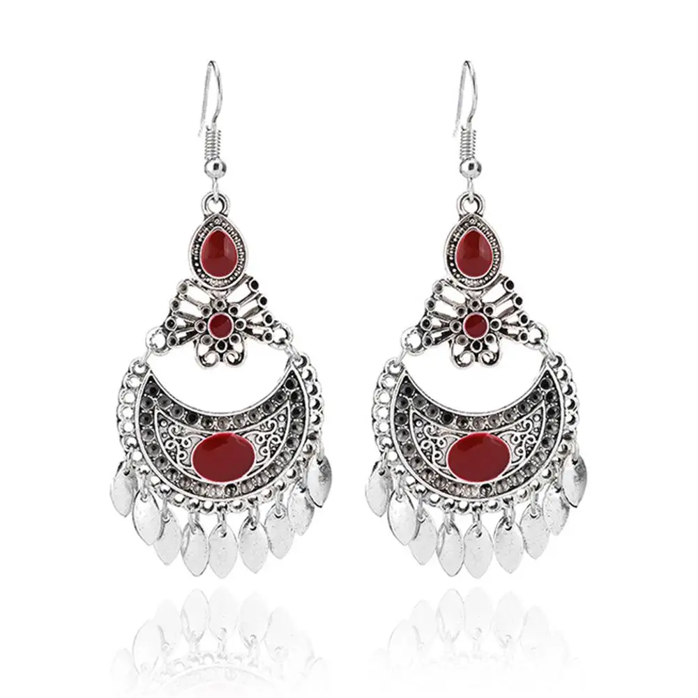 2020 New Fashion Women Dangle Hollow Charm Earrings Bohemia Wedding Jewelry Gift | Украшения и аксессуары