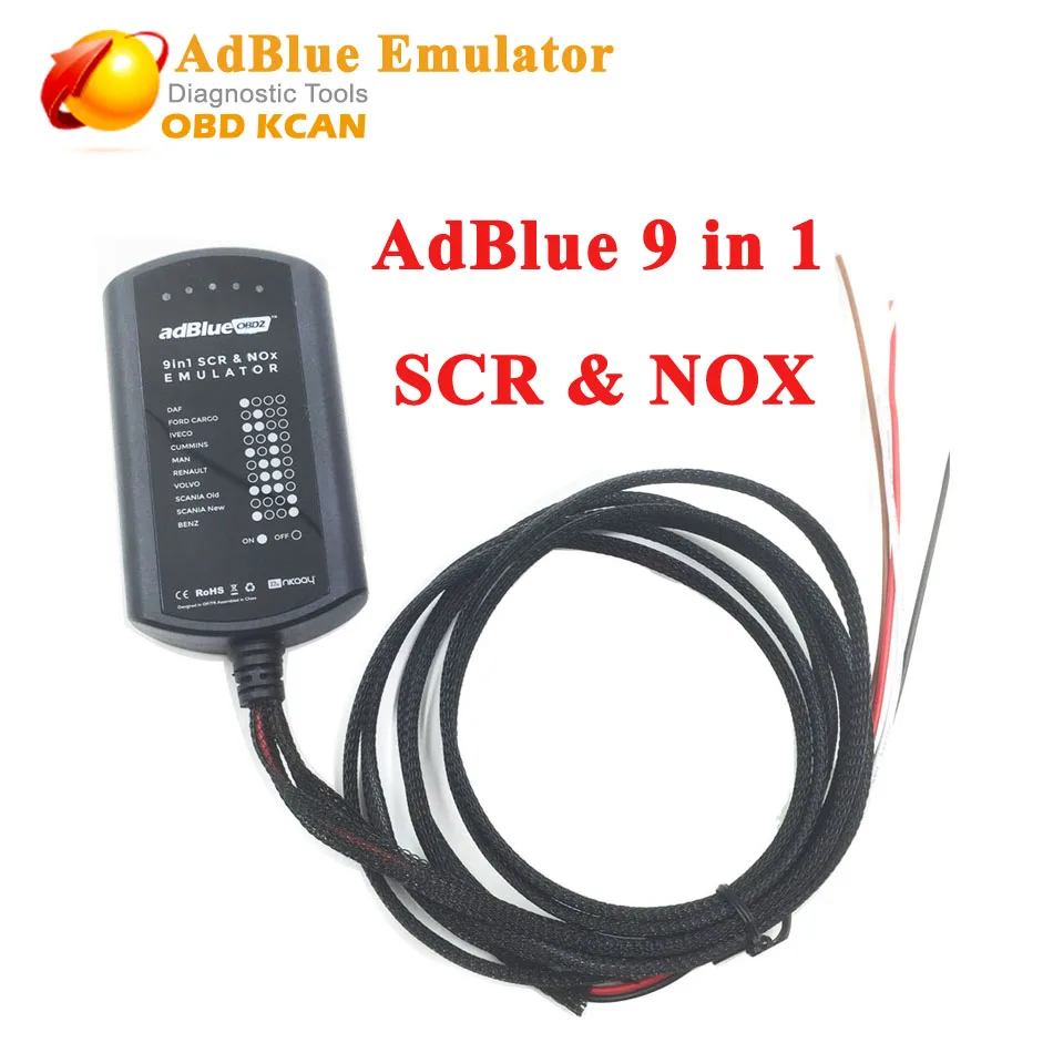 

Adblue 8 in 1 updated to Adblue Emulator 9in1 Supports Euro 4&5 Remove Tool adblue 9 in 1 for 9 kinds of  trucks free shipping