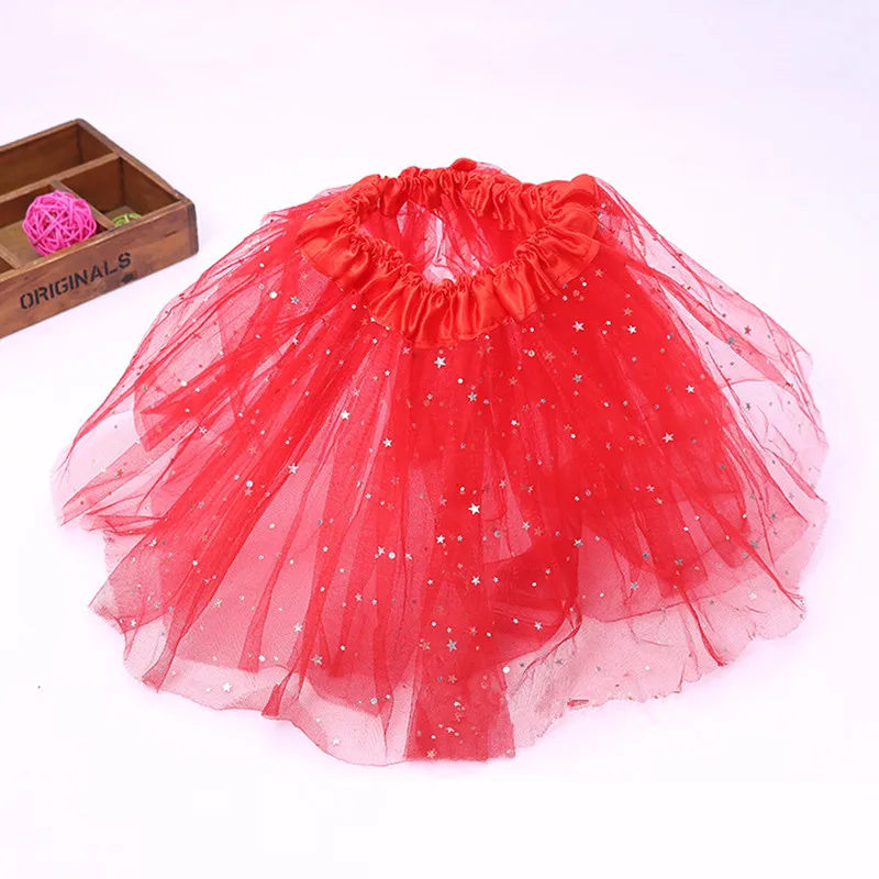 3-8Y Stylish Girls Shaggy Star Sequins Tutu Skirts Performance Dance Pettiskirts Children's Birthday Party Clothings Candy Color 3-8Y Stylish Girls Shaggy Star Sequins Tutu Skirts Performance Dance Pettiskirts Children's Birthday Party Clothings Candy Color