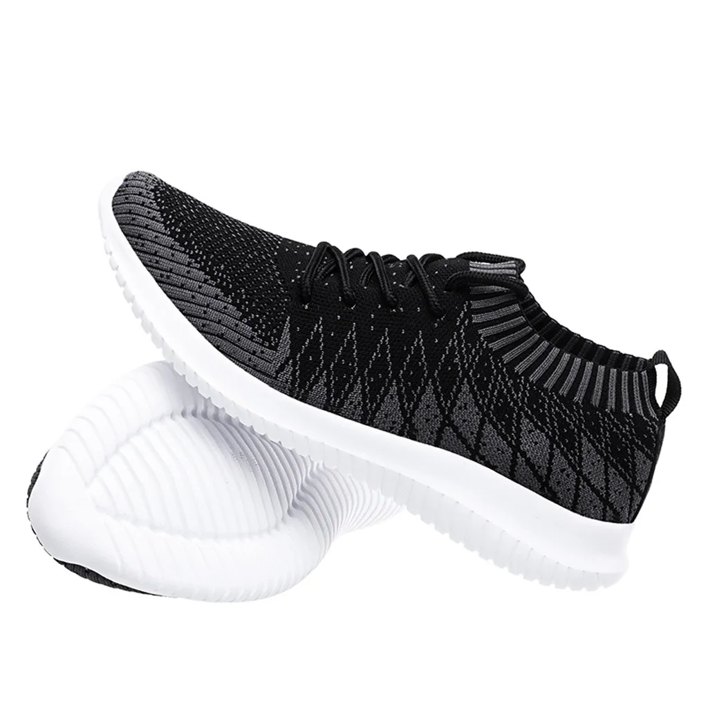 

CHAMSGEND Men's Casual shoes woven fashion lightweight wear-resistant breathable casual shoes comfortable running shoes