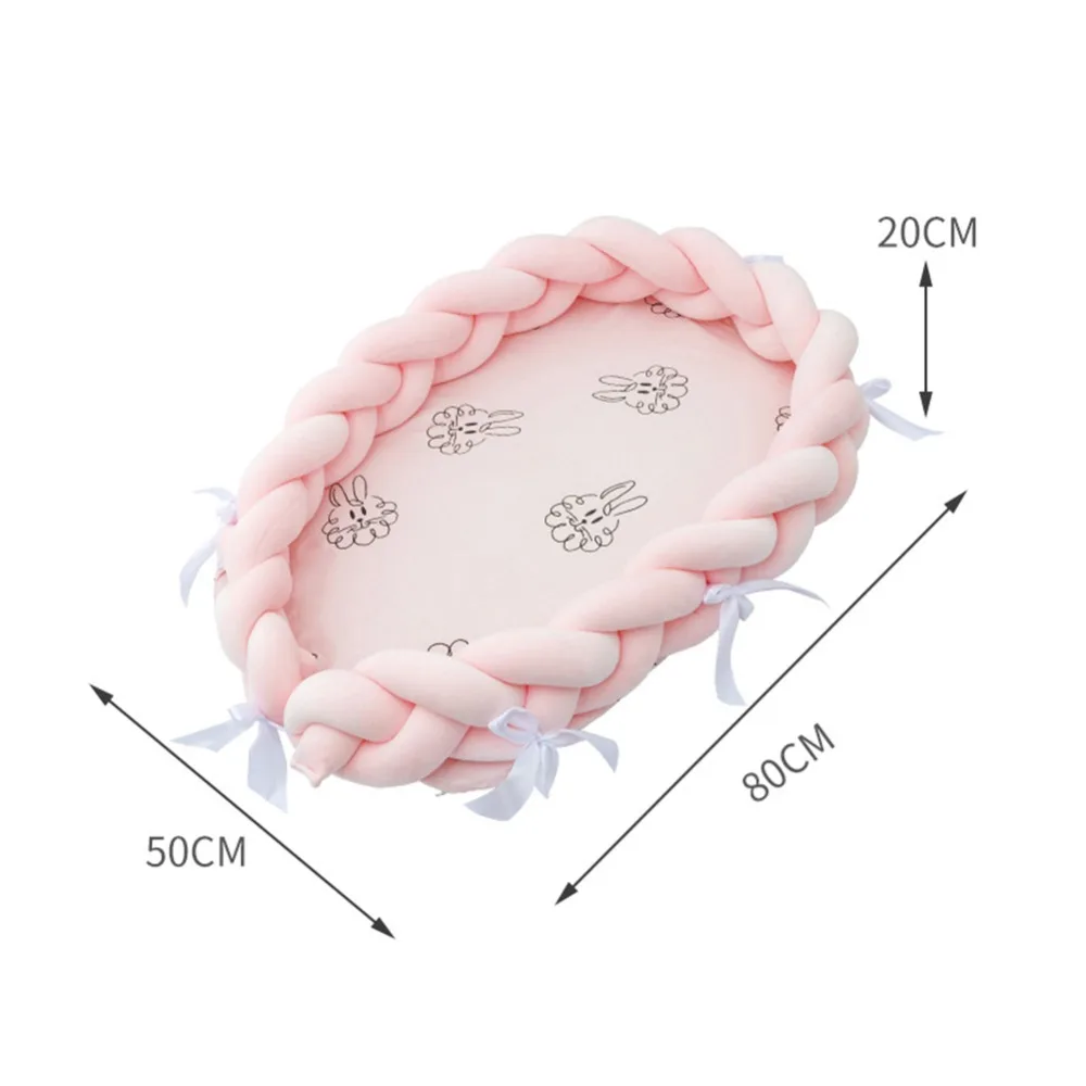 Medoboo многофункциональное детское гнездо для новорожденных кроватки из хлопка nody вязаные вручную оплетка Детская кровать бампер для