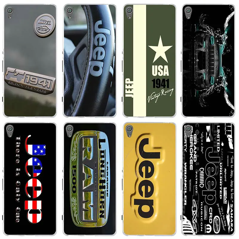 For Sony Xperia E3 E5 T3 M2 M4 M5 XA XZ Z Z1 Z2 Z3 Z4 Z5 Compact Shell Soft TPU Silicon Phone Cases Fashion Jeep Sport Logo | Мобильные