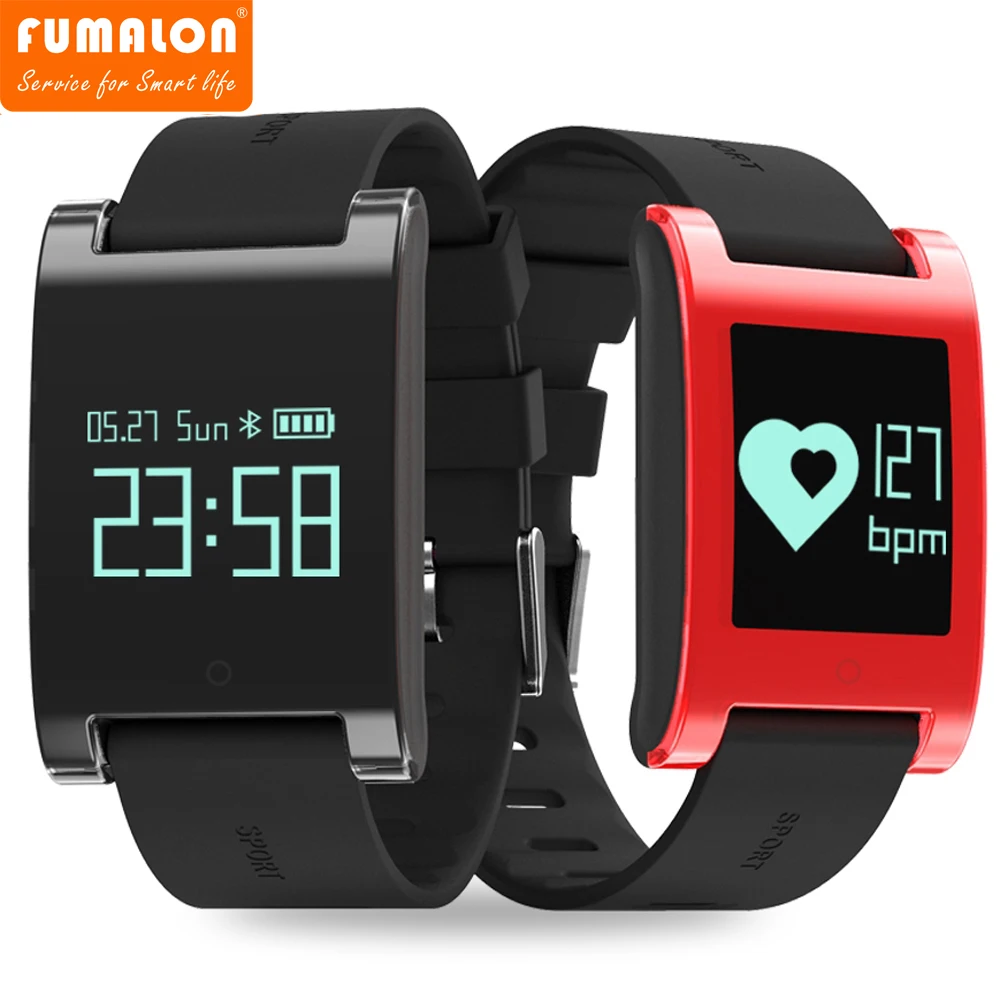 

2017 DM68 Smart Wristband Activity Tracker heart rate Monitor Smart Bracelet on wrist watch blood pressure alarm clock man women