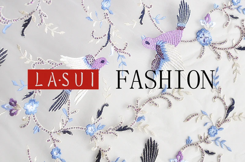 LASUI продукт тяжелое бисерное ручной работы 3D птичка многоцветное свадебное платье Изысканная одежда на заказ X0179