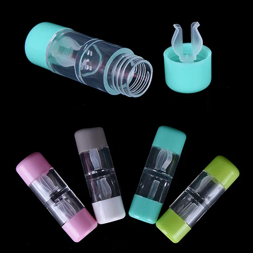 

1pc Portable RGP Rigid ABS Contact Lens Small Lovely Travel Eyewear Case Bag Box Container Holder Random Color