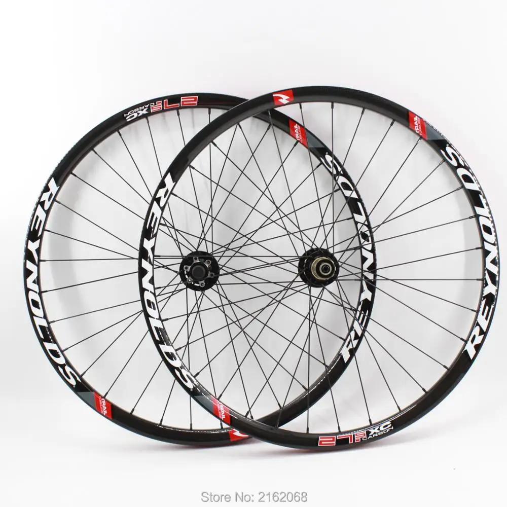 Discount Newest 26/27.5/29er inch light clincher rim Mountain bike 3K UD 12K full carbon fibre bicycle disc brake wheelset MTB Free ship 0