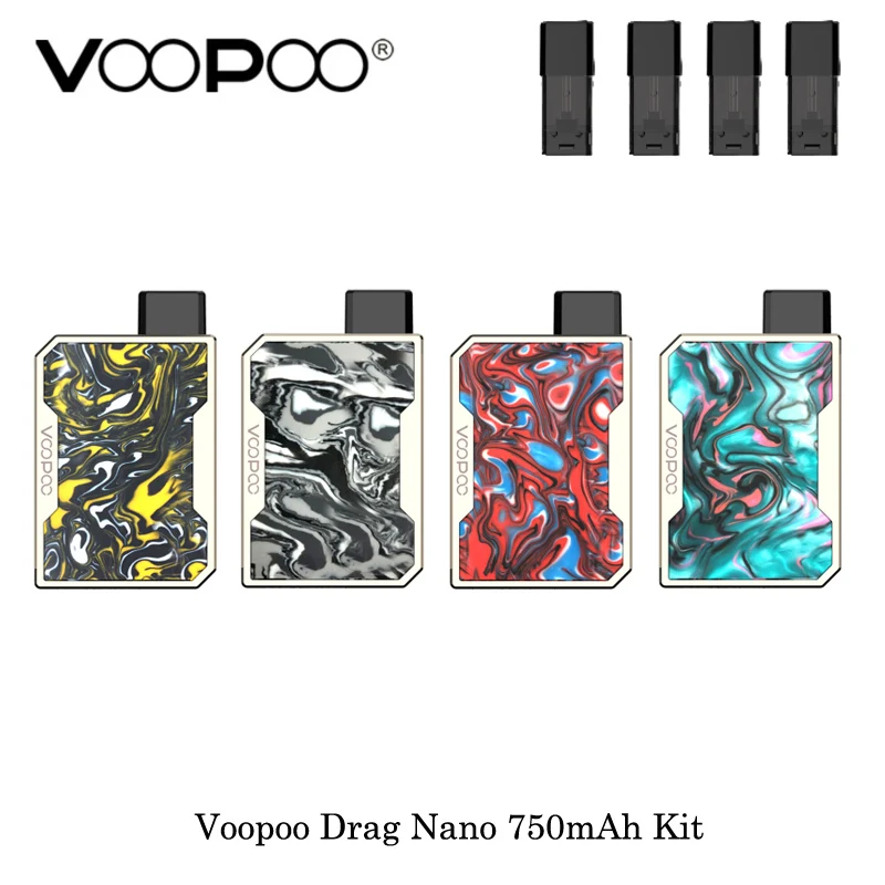 

electronic cigarette Voopoo Drag Nano 750mAh All In One Vape Starter Kit Compact Pod Vaping Device VS Justfog Minifit Vaporizer