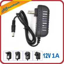 AC 110-240V к DC 12V 1A адаптер питания для CCTV HD камеры безопасности Пуля IP/CVI/TVI/AHD/SDI/камера s EU/US/UK/AU разъем
