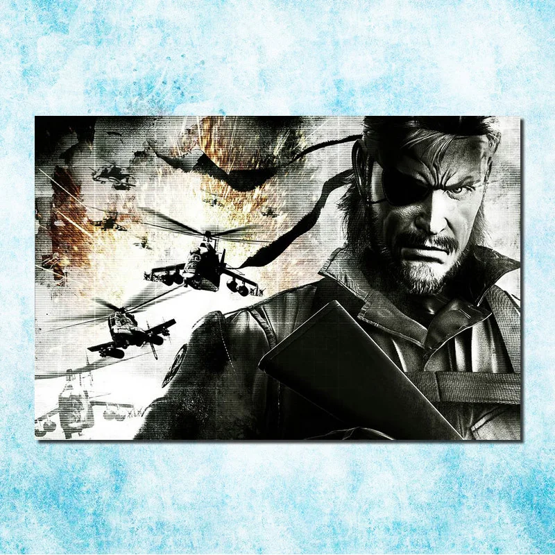 Metal Gear Solid V фантомная боль Искусство Шелковый Холст печати плакатов 13x20 24x36 дюймов одноцветное Игра "Змейка стены картину(больше)-4 - Цвет: click