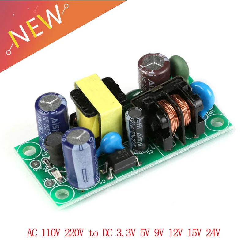 AC 110V 220v to DC 3 V 5V 9V 12V 15V 24V коммутационная плата питания изолированный понижающий